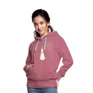 Hoodie "Bride to be" hellbraune Schrift - Malve