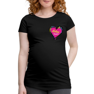 T-Shirt Lulu personalisierbar schwanger - Schwarz