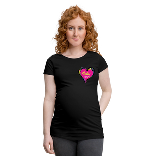 T-Shirt Lulu personalisierbar schwanger - Schwarz