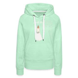 Hoodie "Bride to be" - helles Mintgrün