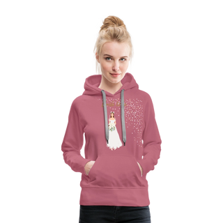 Hoodie "Bride to be" hellbraune Schrift - Malve