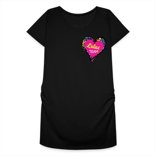 T-Shirt Lulu personalisierbar schwanger - Schwarz