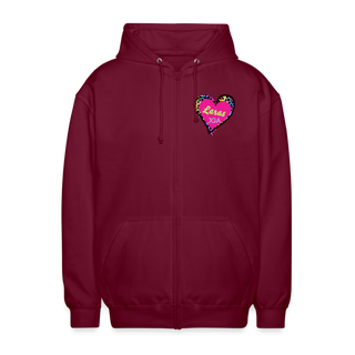 Kapuzenpullover Lara personalisierbar pink - Bordeaux