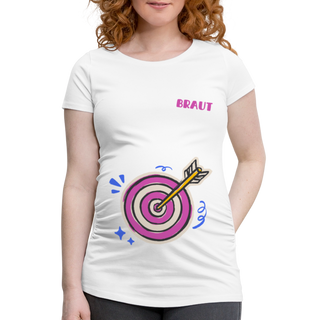 Umstands-T-Shirt Braut Triffany - Weiß