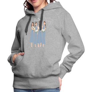 Hoodie Crew Luna - Grau meliert