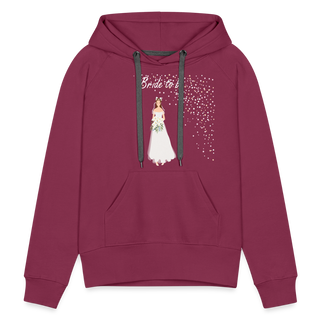 Hoodie "Bride to be" - Bordeaux