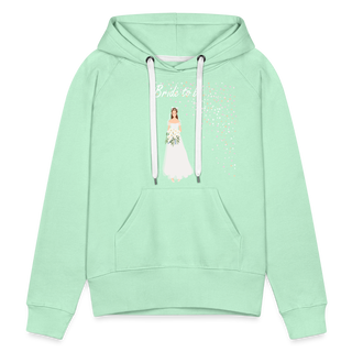 Hoodie "Bride to be" - helles Mintgrün