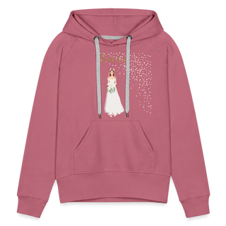 Hoodie "Bride to be" hellbraune Schrift - Malve