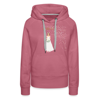 Hoodie "Bride to be" hellbraune Schrift - Malve