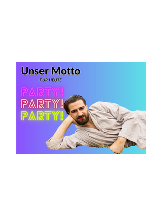 Postkarte "Party Party Party"