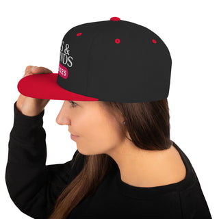 Snapback-Cap Carmen schwarz-rot