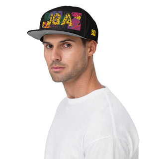 Junggesellenabschied Accessoire Snapback Cap schwarz, florales Muster, Leopard Frau Mann unisex JGA Service Alexandra Hadnadjev