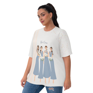 T-Shirt Crew orange Streifen
