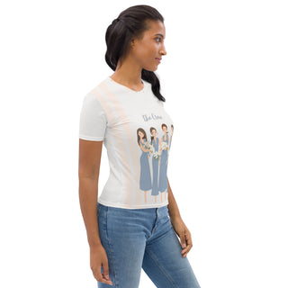 T-Shirt Crew orange Streifen