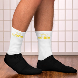 Socken "The Groom" gelb