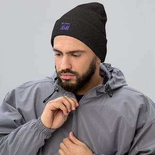 Beanie "Wir feiern JGA!" blau-pink