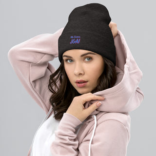 Beanie "Wir feiern JGA!" blau-pink