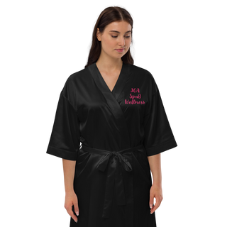 Satin-Bademantel JGA Wellness Spaß