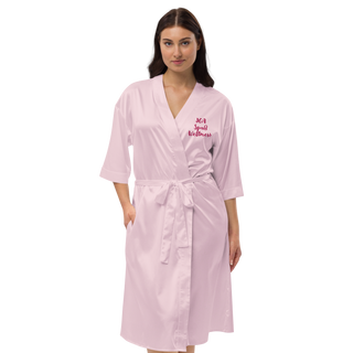 Satin-Bademantel JGA Wellness Spaß