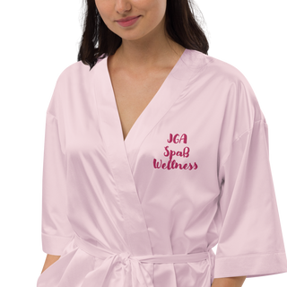 Satin-Bademantel JGA Wellness Spaß