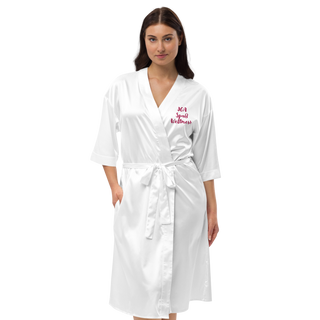 Satin-Bademantel JGA Wellness Spaß