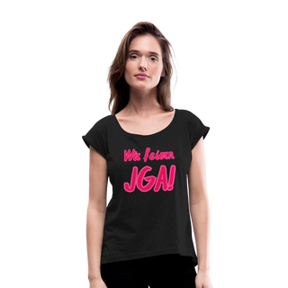 T-Shirt "Wir feiern JGA!" rosa-pink - Schwarz