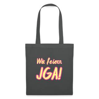 Stoffbeutel "Wir feiern JGA!" gelb-pink - Graphite