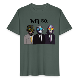 T-Shirt Team Bräutigam "Wir so" - Graugrün
