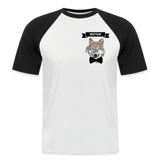 T-Shirt 2-farbig Bräutigam - Weiß/Schwarz