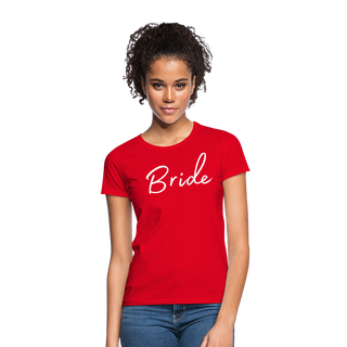 T-Shirt Bride weiß - Rot