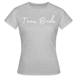 T-Shirt Team Braut weiß - Grau meliert