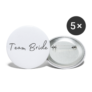 Buttons Team Bride - weiß
