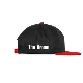 Snapback Cap "The Groom" Affe - Schwarz/Rot