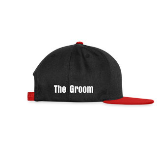 Snapback Cap "The Groom" Löwe - Schwarz/Rot