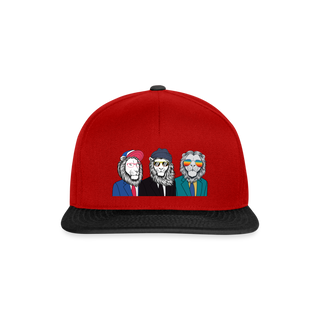 Snapback Cap "The Gang" Löwen - Rot/Schwarz