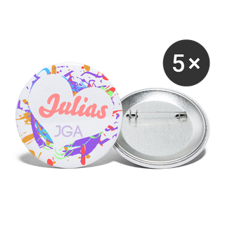 Buttons Julia personalisierbar - weiß