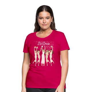 T-Shirt "Die Crew 5" - dunkles Pink