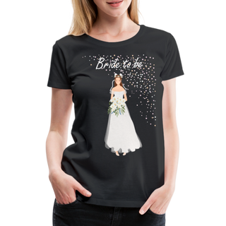 T-Shirt "Bride to be" - Schwarz