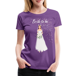 T-Shirt "Bride to be" - Lila