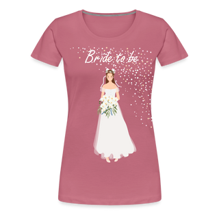 T-Shirt "Bride to be" - Malve