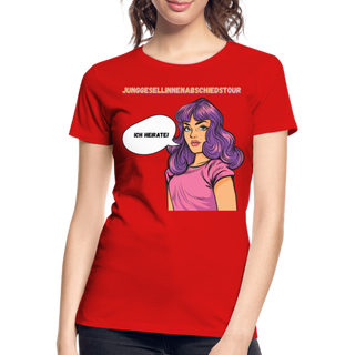 T-Shirt Comic "Ich heirate!" - Rot