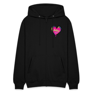 Kapuzenpullover Lara personalisierbar pink - Schwarz