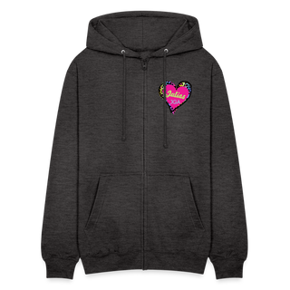 Kapuzenpullover Lara personalisierbar pink - Anthrazit