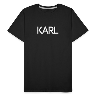T-Shirt Karl personalisierbar - Schwarz