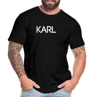T-Shirt Karl personalisierbar - Schwarz
