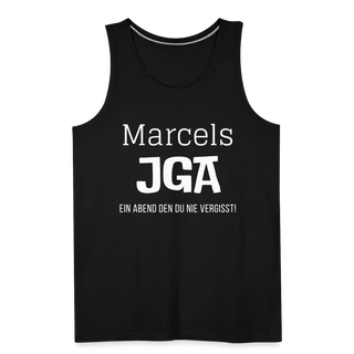 Tank Top Marcel personalisierbar - Schwarz