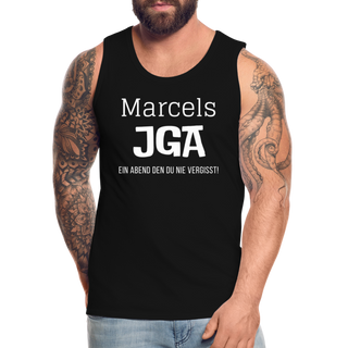 Tank Top Marcel personalisierbar - Schwarz