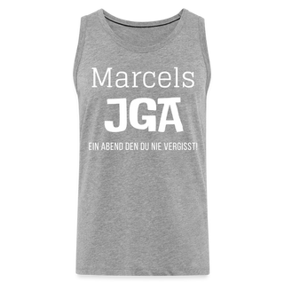 Tank Top Marcel personalisierbar - Grau meliert