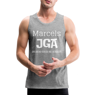 Tank Top Marcel personalisierbar - Grau meliert