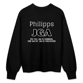 Oversize Pullover Philipp personalisierbar 1 - Schwarz